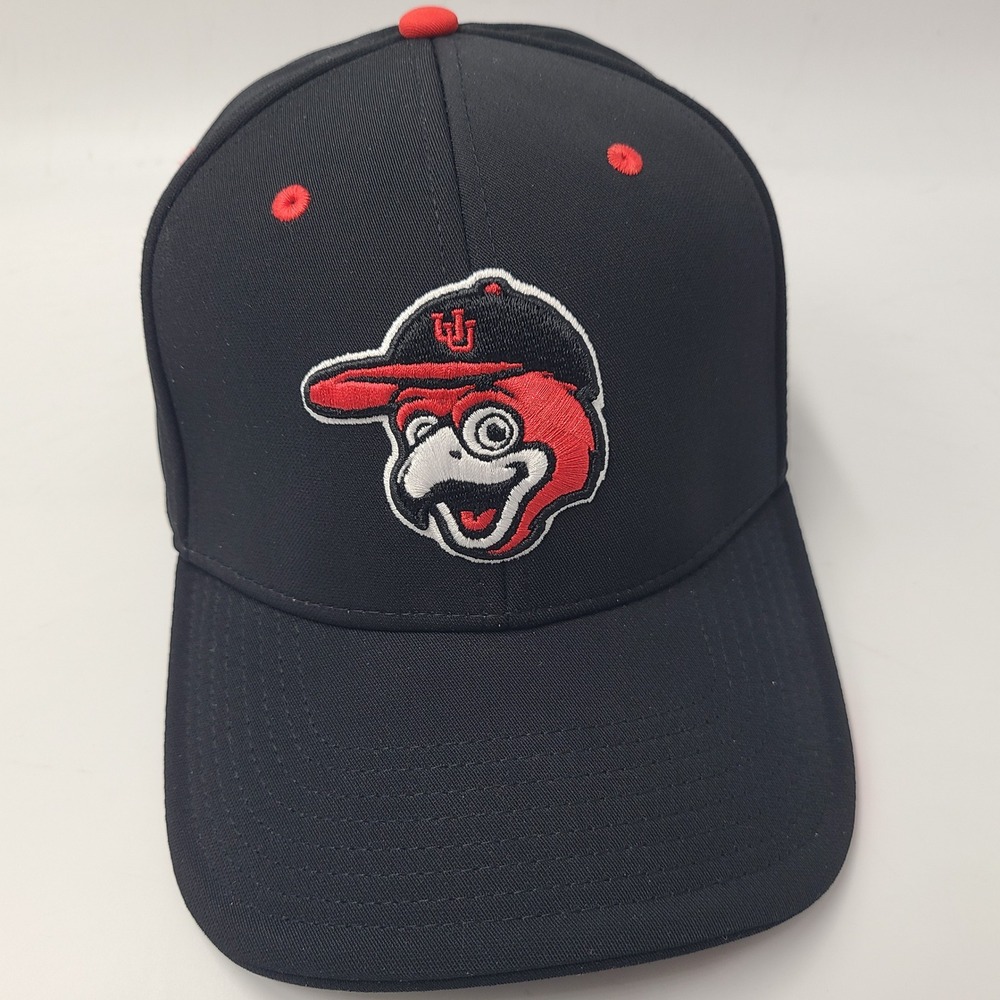 Utah Utes Hat Fitted S Under Armour Black Red‎ NCAA University Swoop Mascot Men